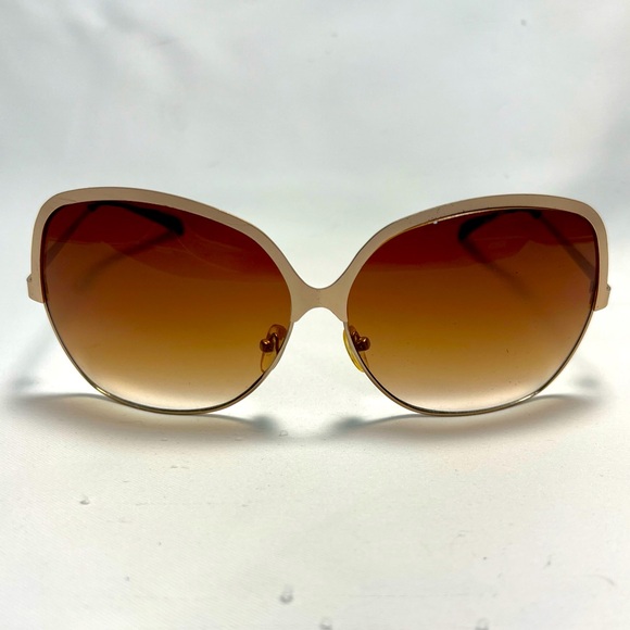 Vintage Women’s Oversized Gold & Brown Sunglasses - Frames only - Picture 1 of 9